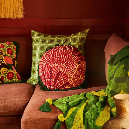 Sage X Clare - Claudelle Punch Needle Cushion