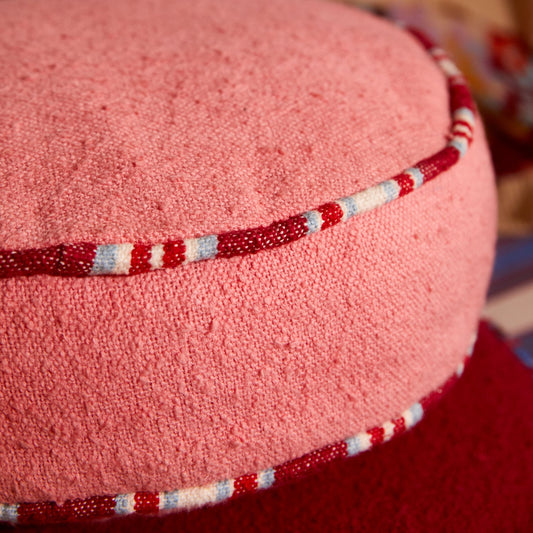 Sage X Clare - Delana Round Cushion - Hibiscus