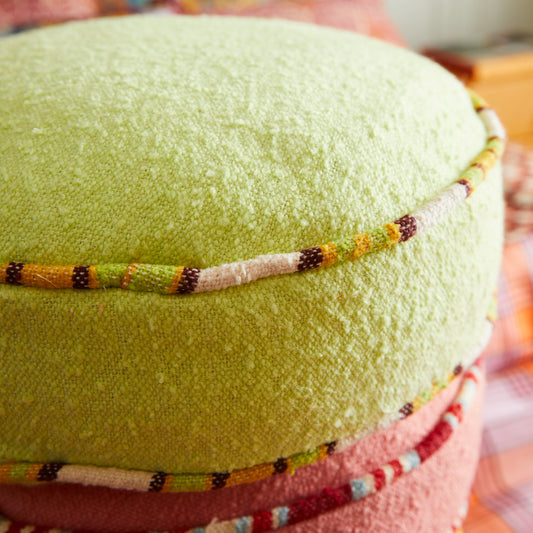 Sage X Clare - Delana Round Cushion - Zest