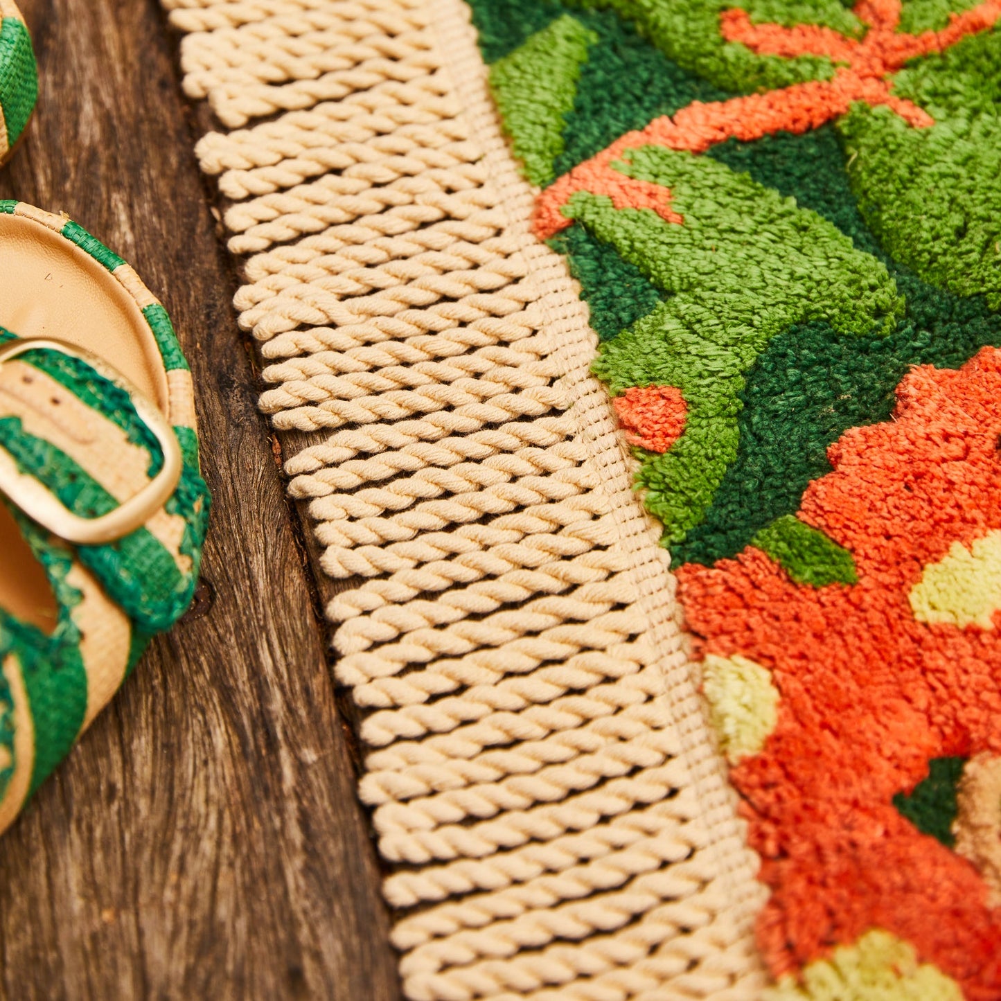 Sage X Clare - Francesca Bath Mat - Kelp