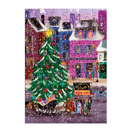 Galison - Christmas Square - Greeting Card Puzzle