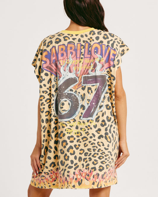 Sabbi - The Very Oversized 67 Tee Dress - Leopard - ETA 6/2/26