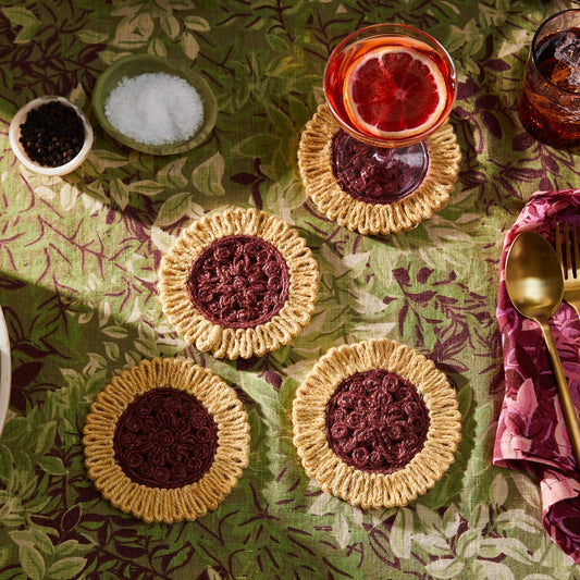 Sage X Clare - Jaya Coasters - Plumberry