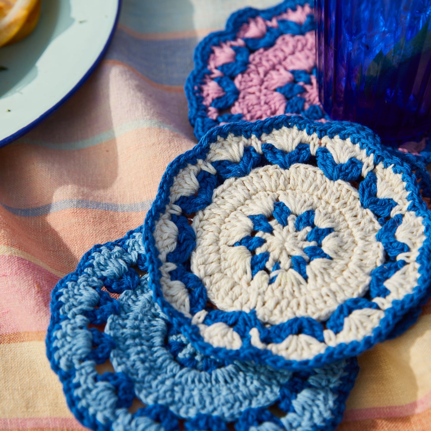 Sage X Clare - Aditi Crochet Coasters