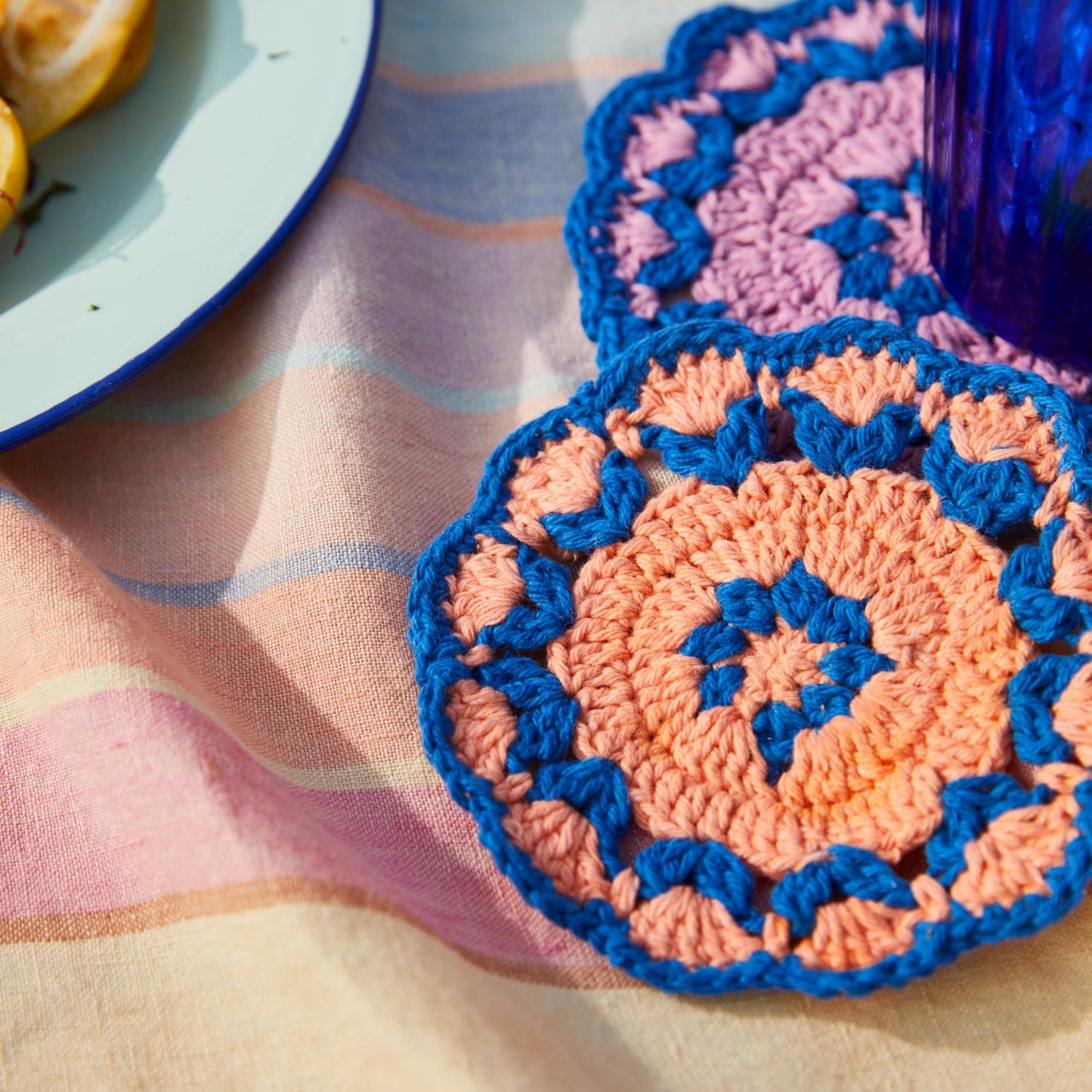 Sage X Clare - Aditi Crochet Coasters