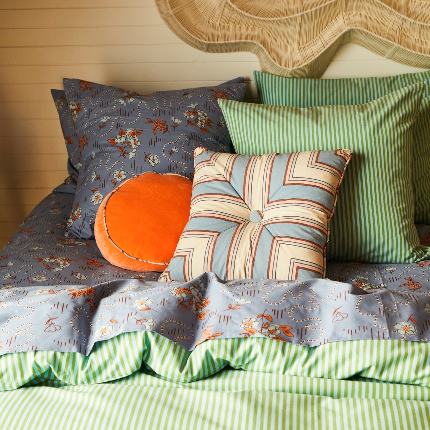 Sage X Clare - Castilo Round Velvet Cushions