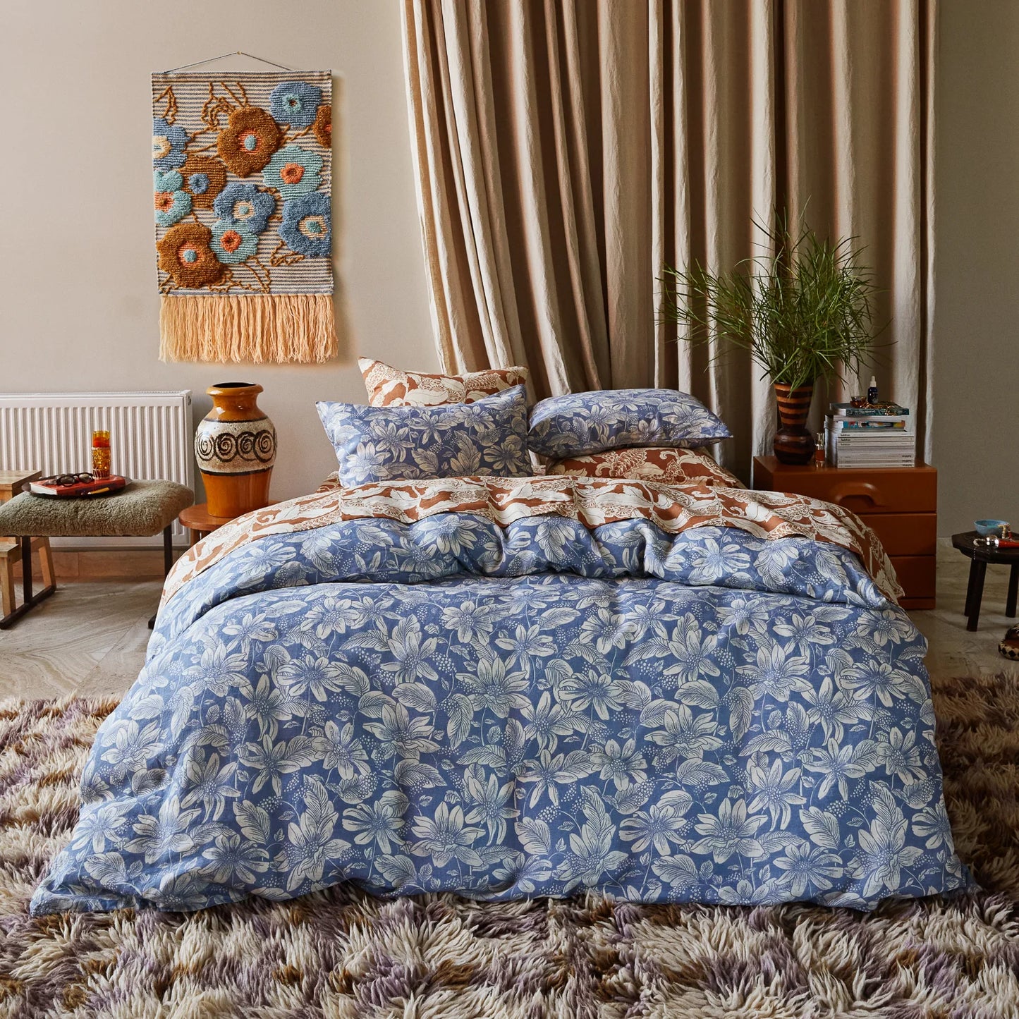 Sage X Clare - Amrita - Linen Pillowcase Set - Smoke