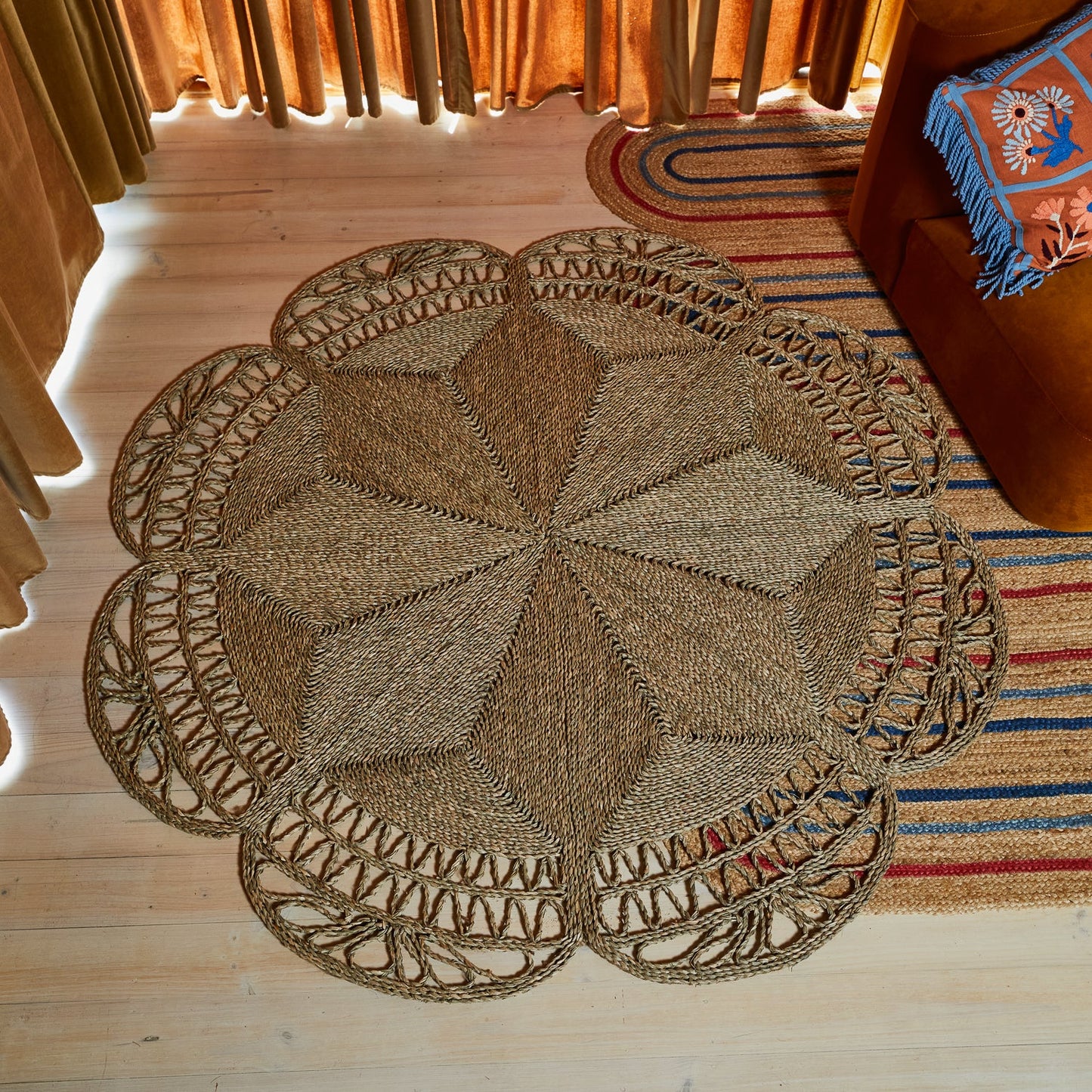 Sage X Clare - Sahana Round Seagrass Rug