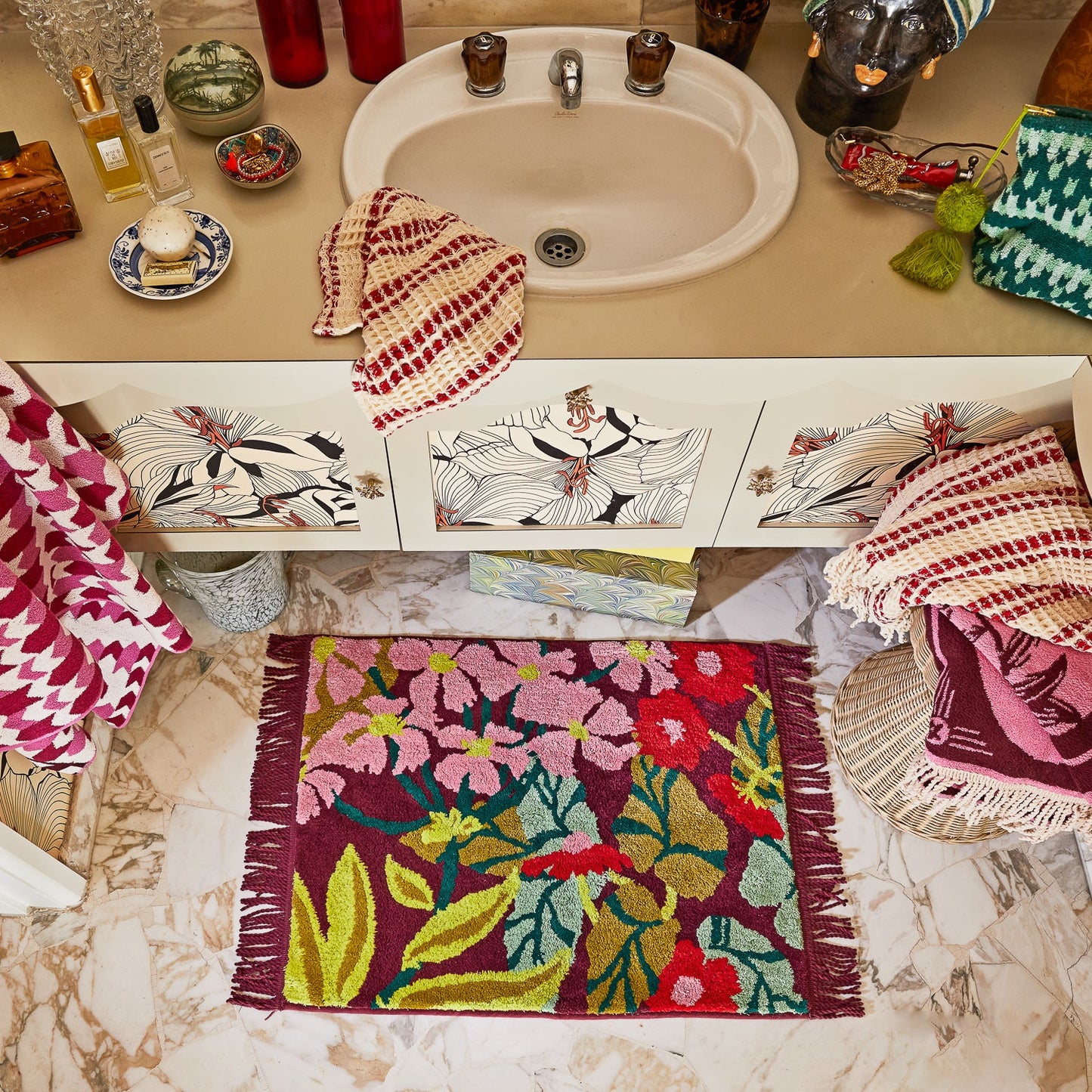 Sage X Clare - Genevieve Bath Mat - Mahogany