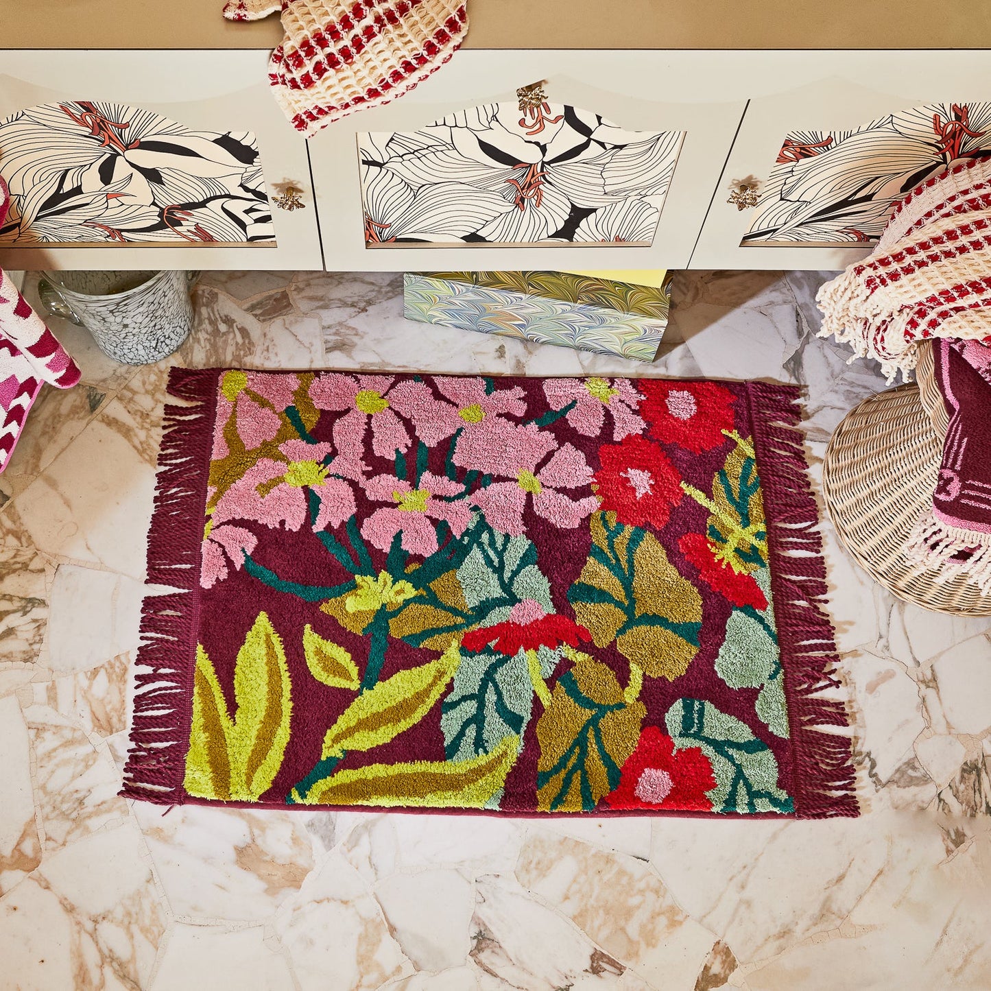 Sage X Clare - Genevieve Bath Mat - Mahogany