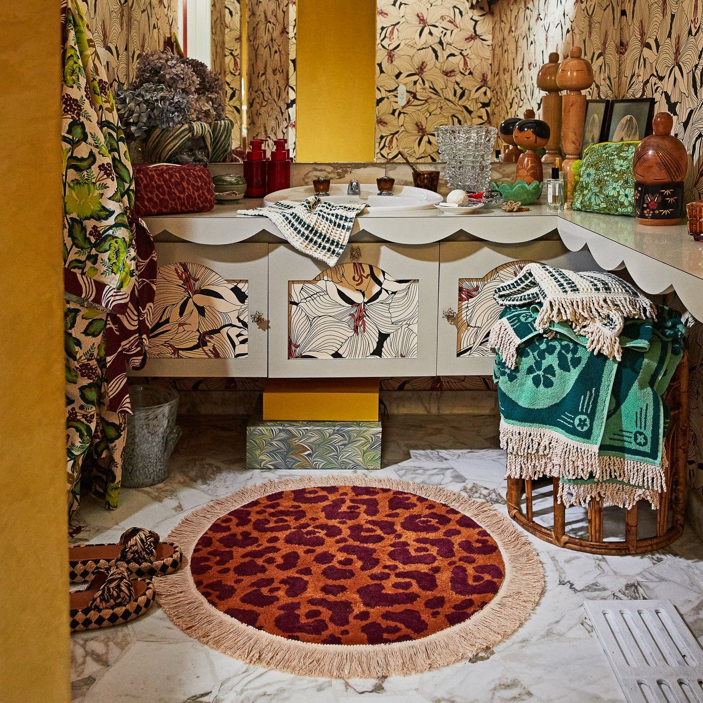 Sage X Clare - Odette Round Bath Mat