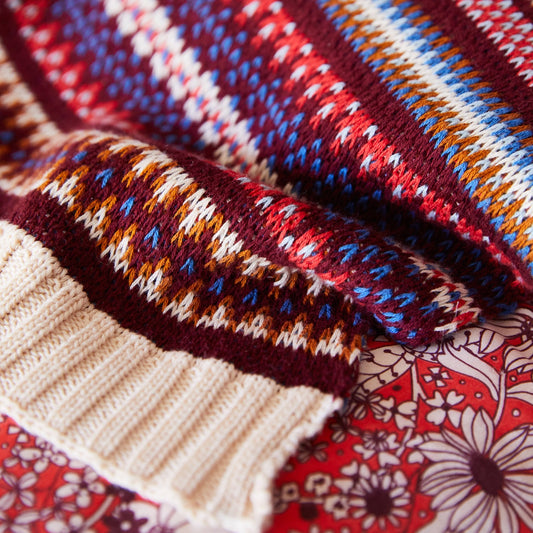 Sage X Clare - Arlette Knit Blanket - Scarlet