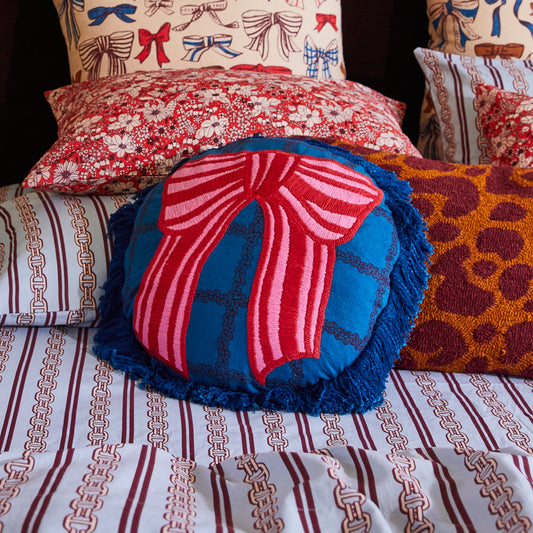 Sage X Clare - Lotti Embroidered Cushion