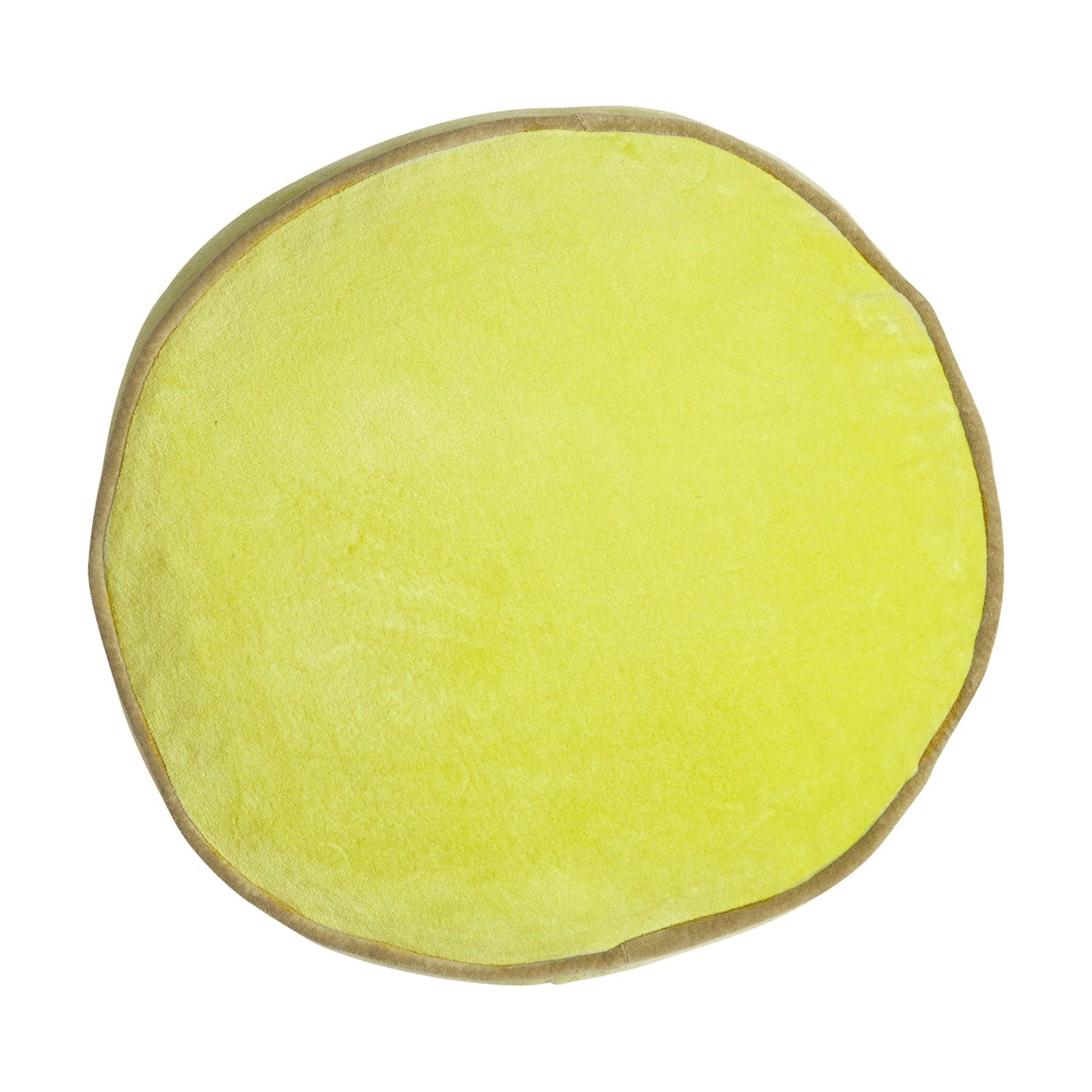 Sage X Clare - Castilo Round Velvet Cushion - Chartreuse