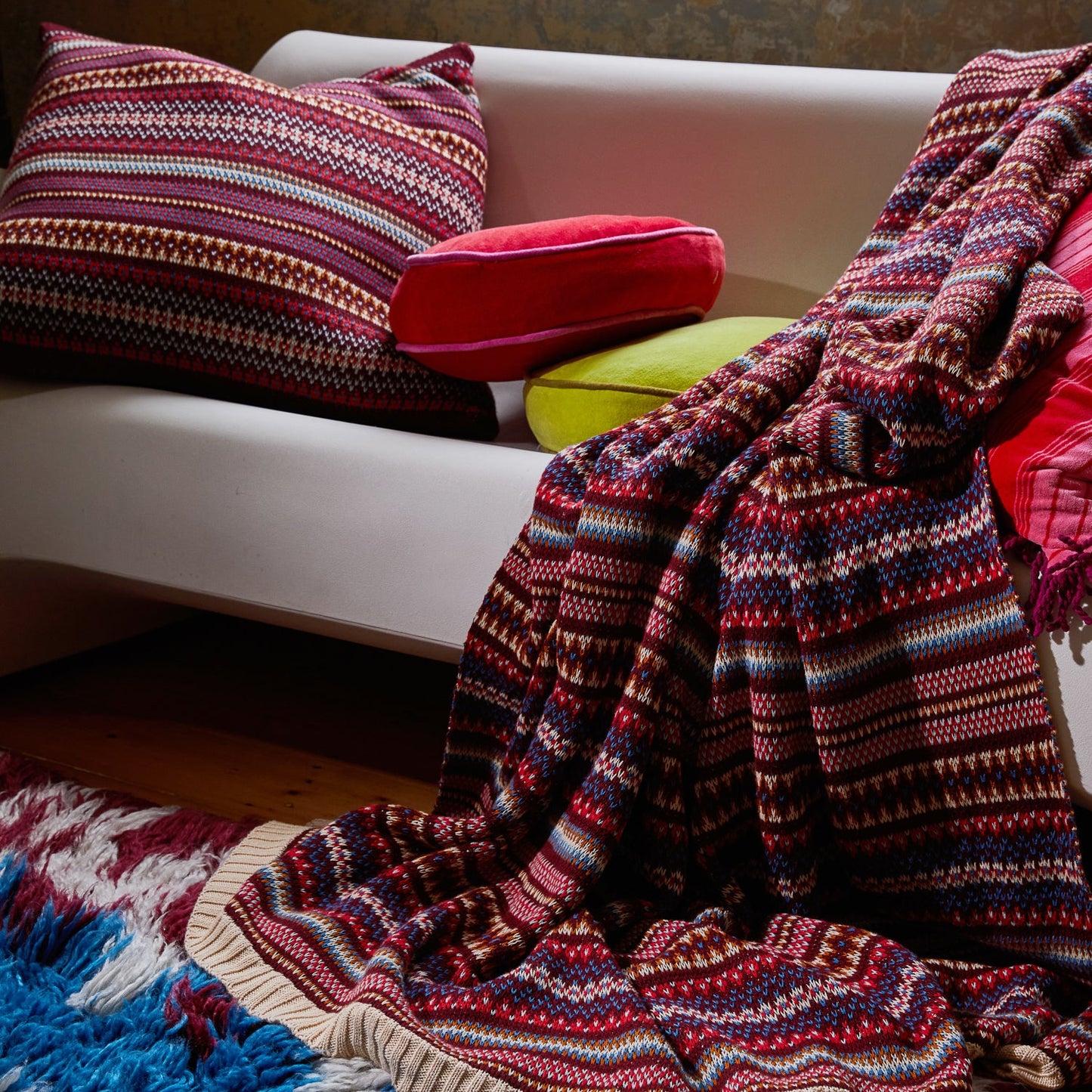 Sage X Clare - Arlette Knit Cushion - Mahogany