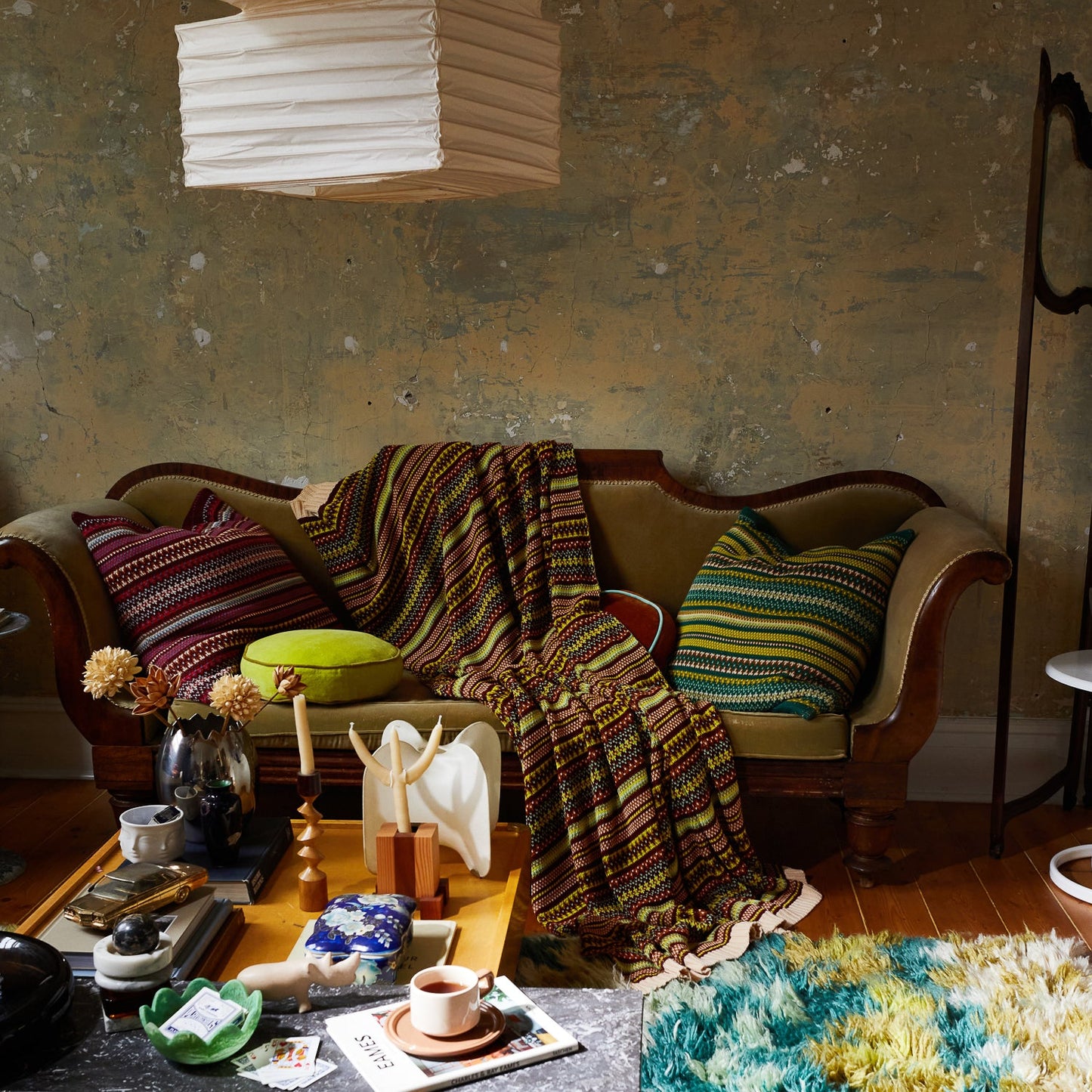 Sage X Clare - Arlette Knit Cushion - Forest