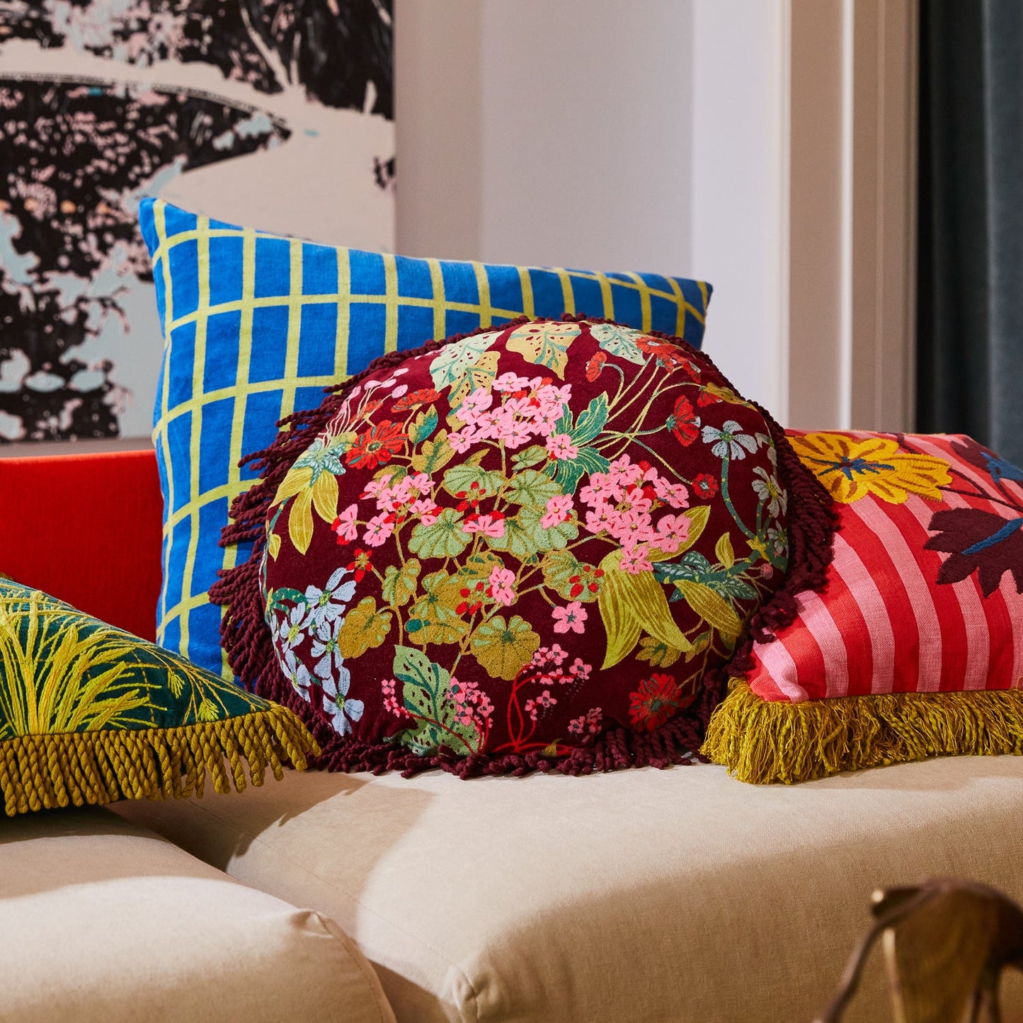 Sage X Clare - Genevieve Fringe Cushion