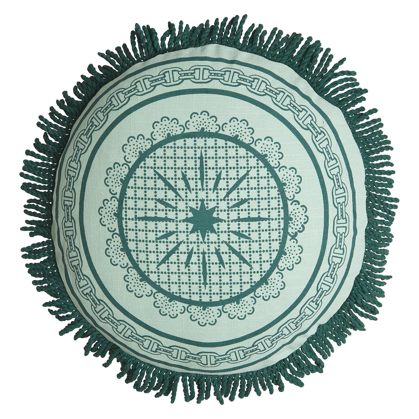 Sage X Clare - Manville Fringe Cushion