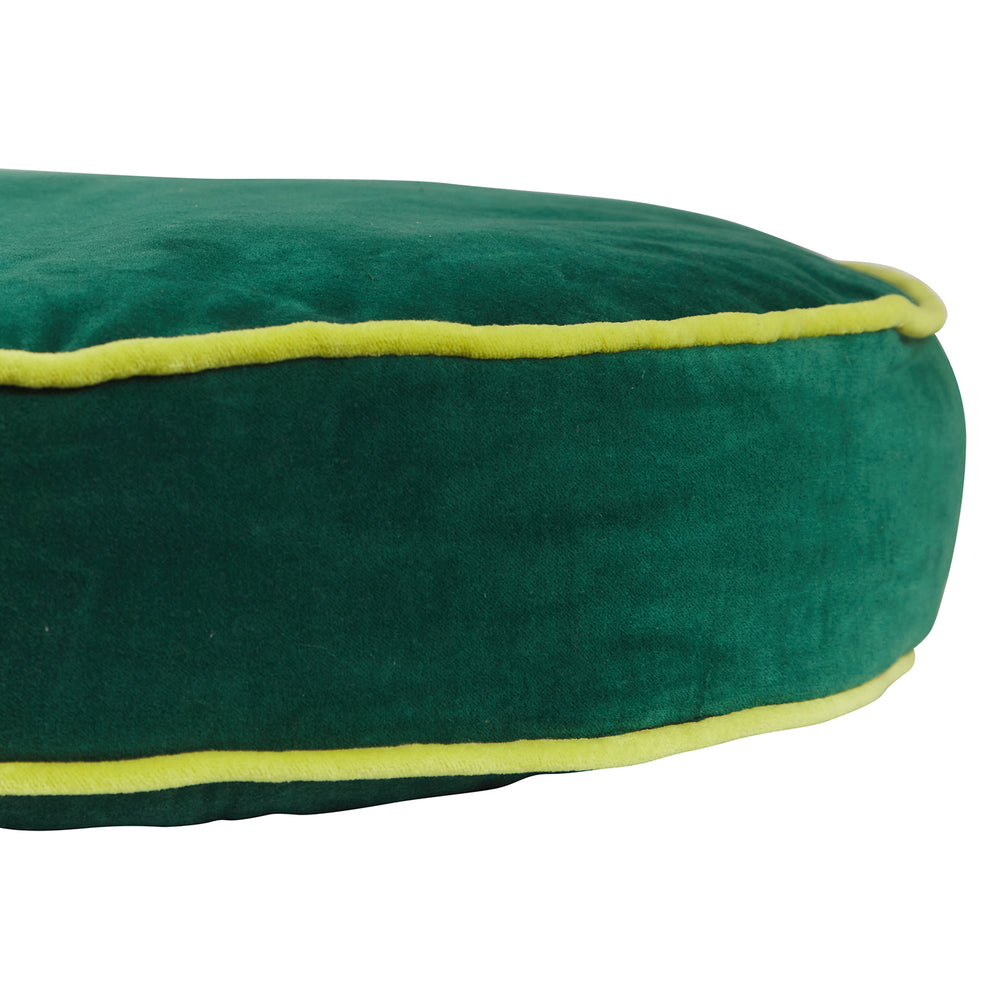 Sage X Clare - Etienne Velvet Floor Cushion - Forest