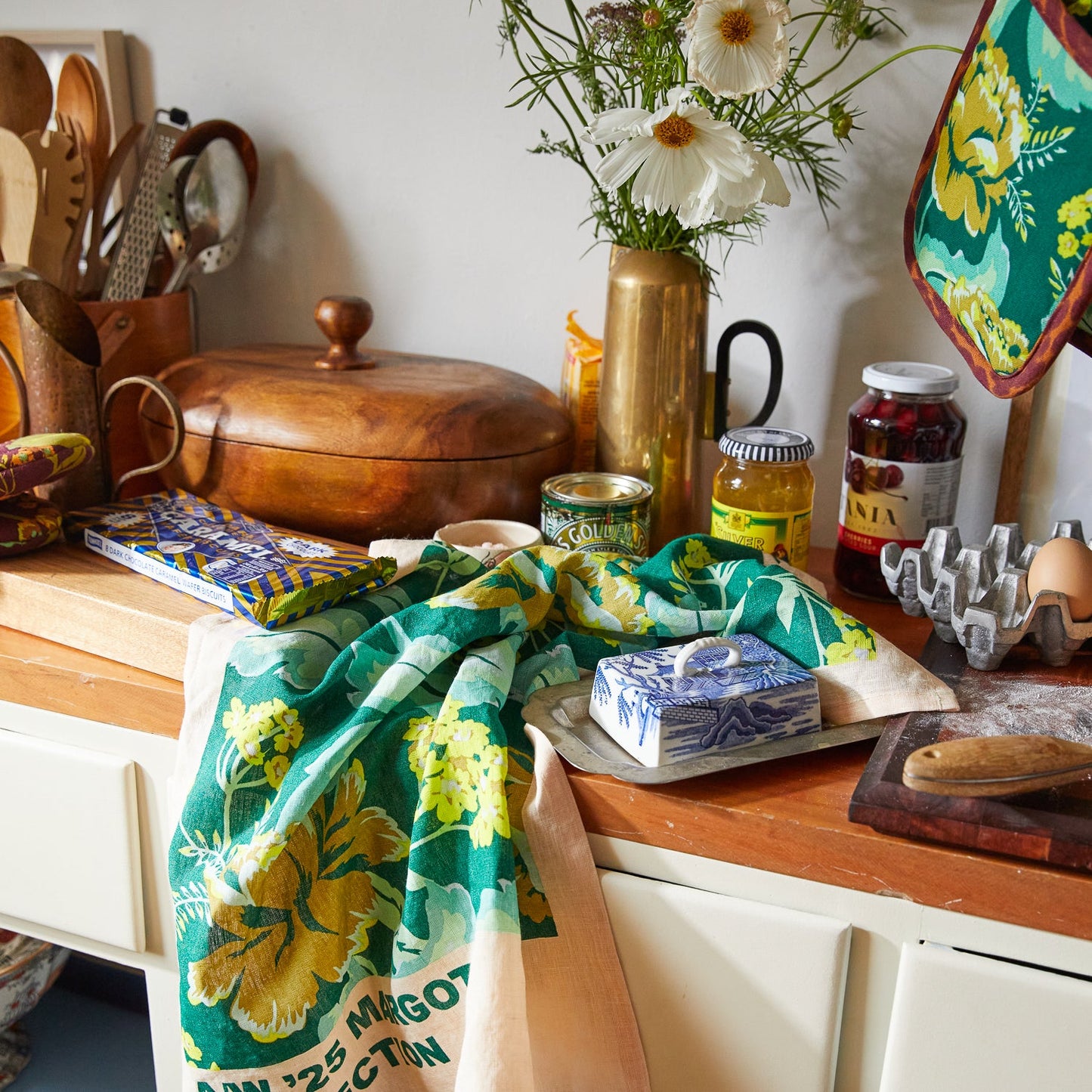 Sage X Clare - Margot Linen Tea Towel
