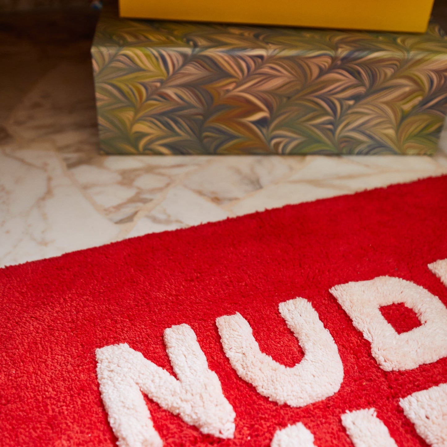 Sage X Clare - Tula Mini Nudie Bath Mat - Scarlet