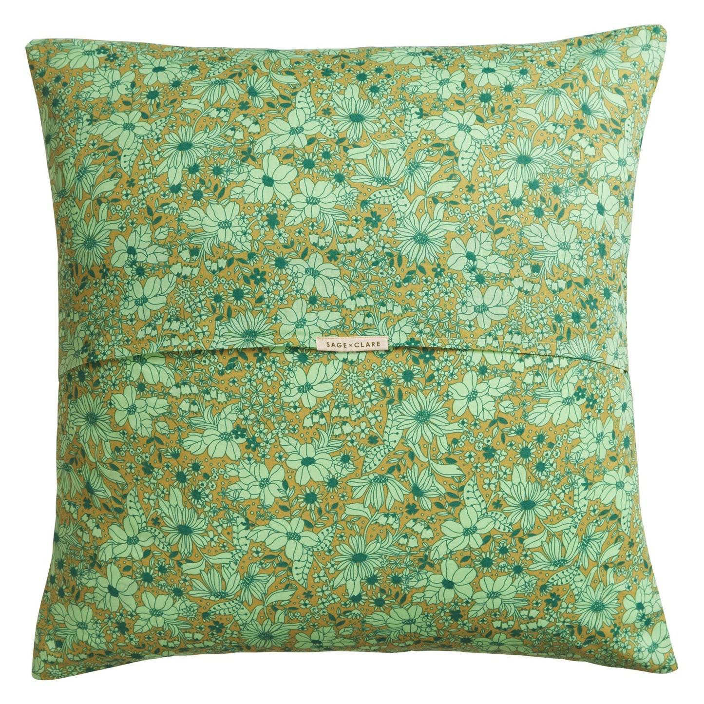 Sage X Clare - Evette Cotton Euro Pillowcase Set - Olive