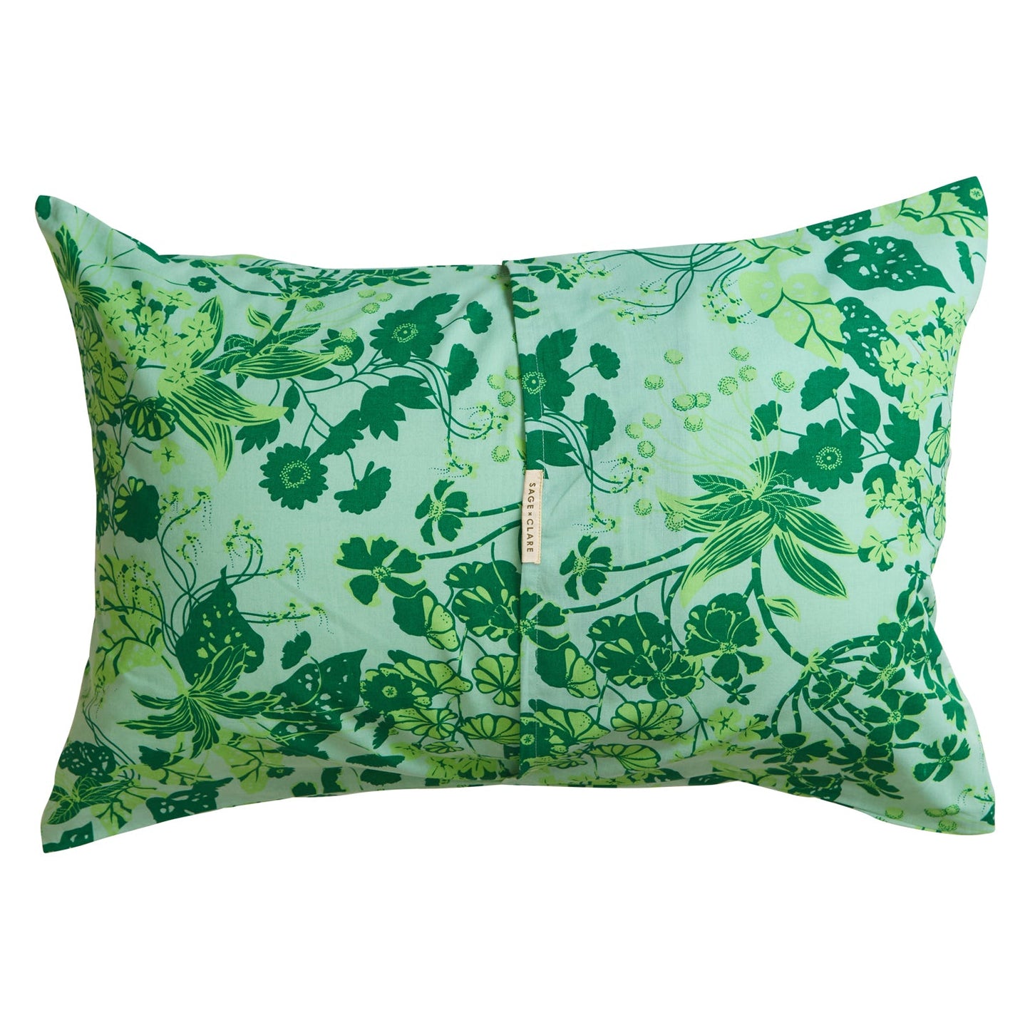 Sage X Clare - Jeanette Cotton Standard Pillowcase Set - Jade