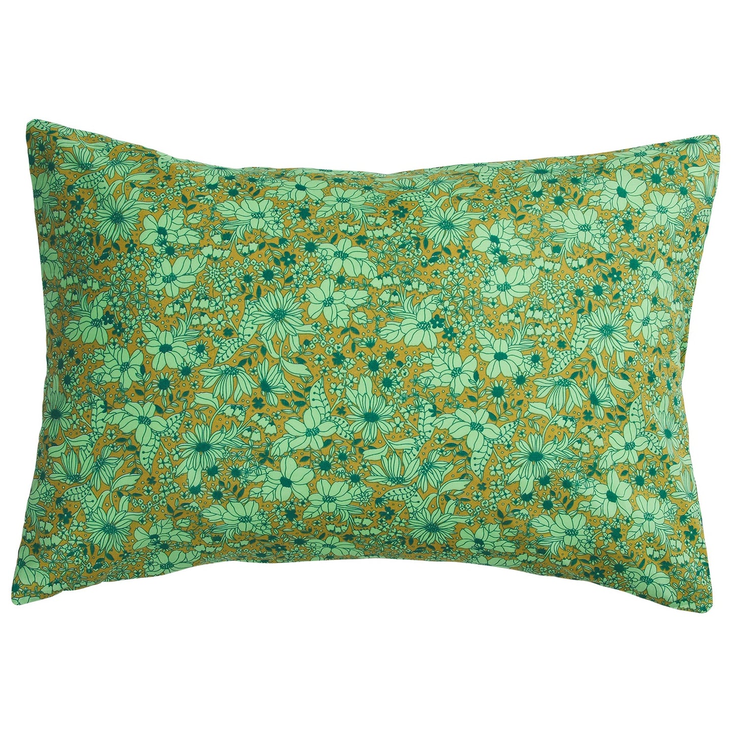 Sage X Clare - Evette Cotton Standard Pillowcase Set - Olive