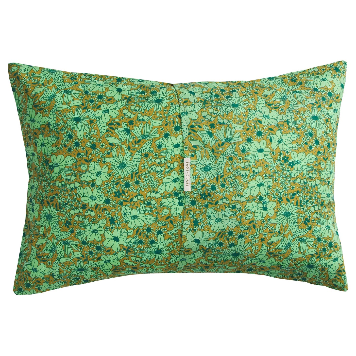 Sage X Clare - Evette Cotton Standard Pillowcase Set - Olive