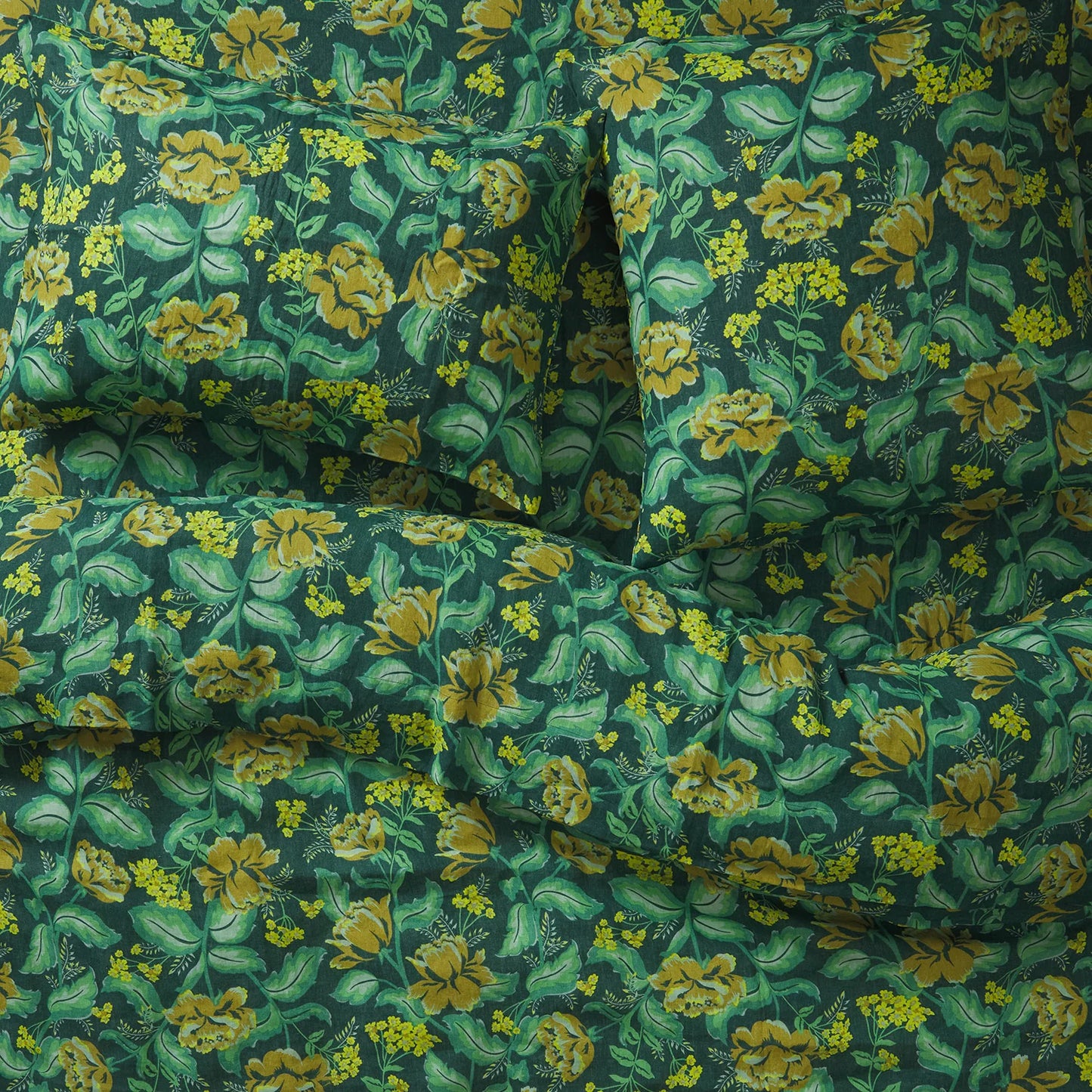 Sage X Clare - Margot Linen Standard Pillowcase Set - Forest