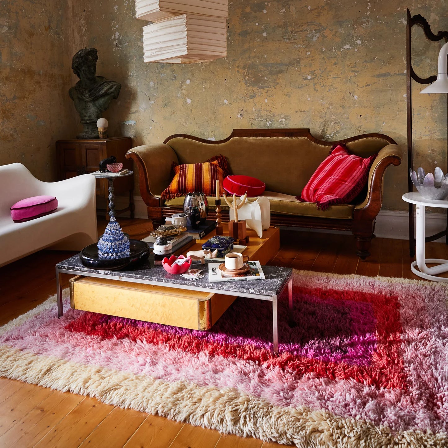 Sage X Clare - Reeva Beni Rug - Cosmo Pink - 150x210cm