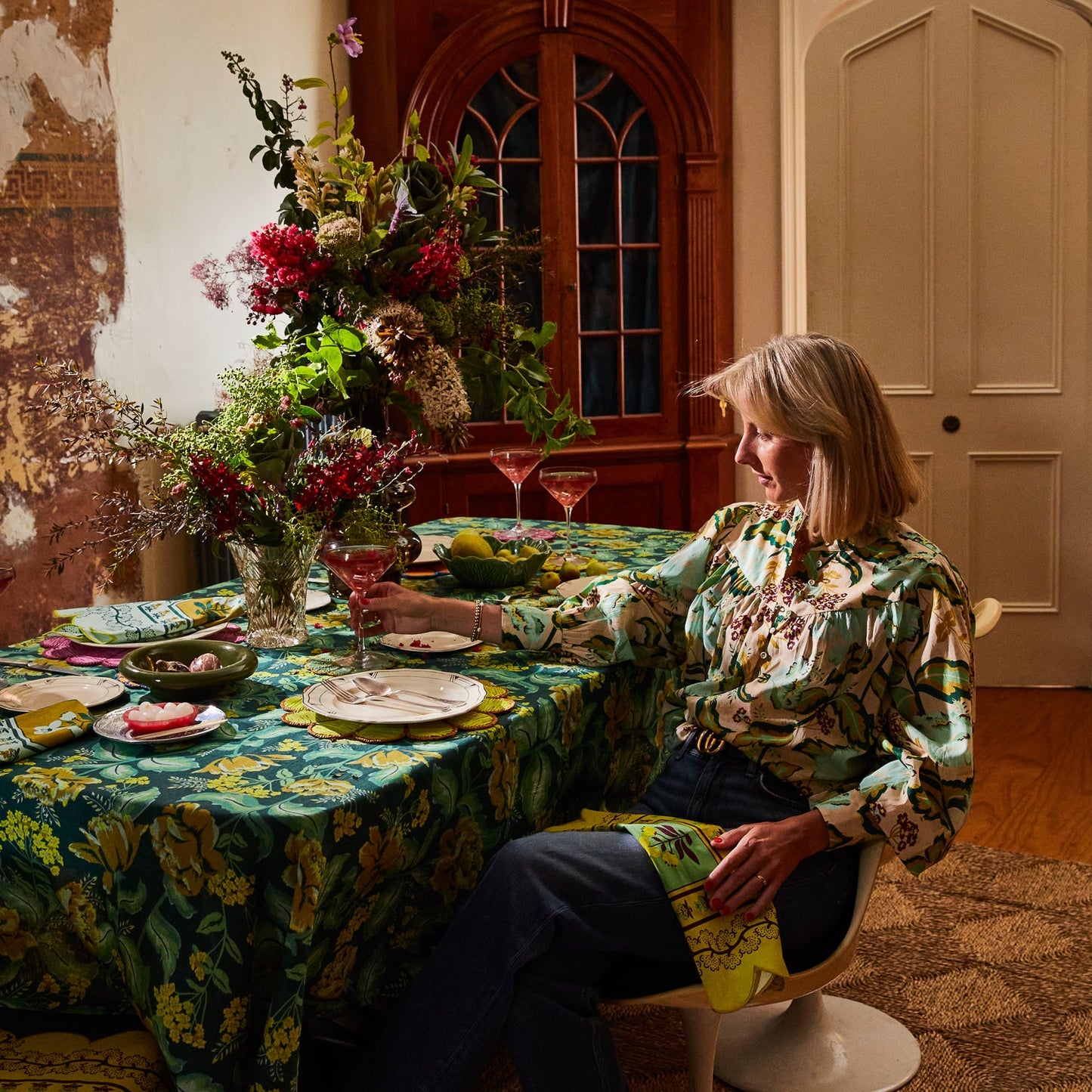 Sage X Clare - Margot Table Cloth - Forest