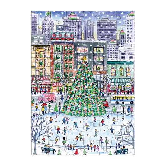 Galison - Christmas in The City - Greeting Card Puzzle
