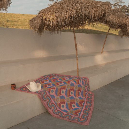 Wandering Folk Throw Rug - Morrison Throw - Floss