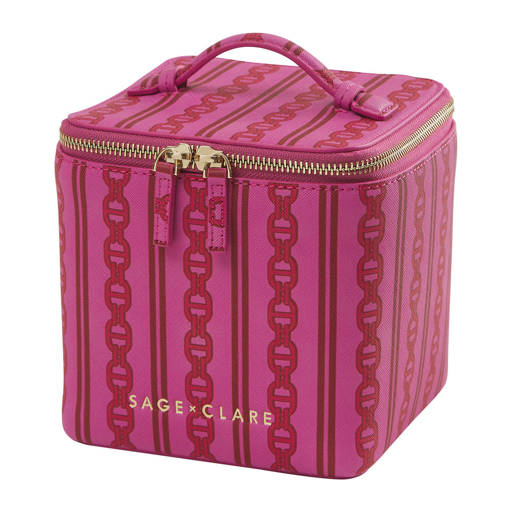 Sage X Clare - Acadia Cosmetic Case - Fuchsia