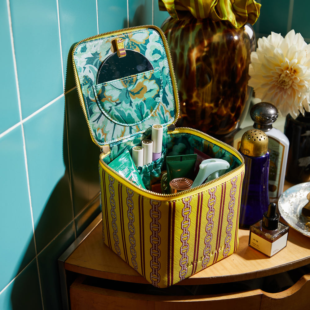 Sage X Clare - Acadia Cosmetic Case - Mustard