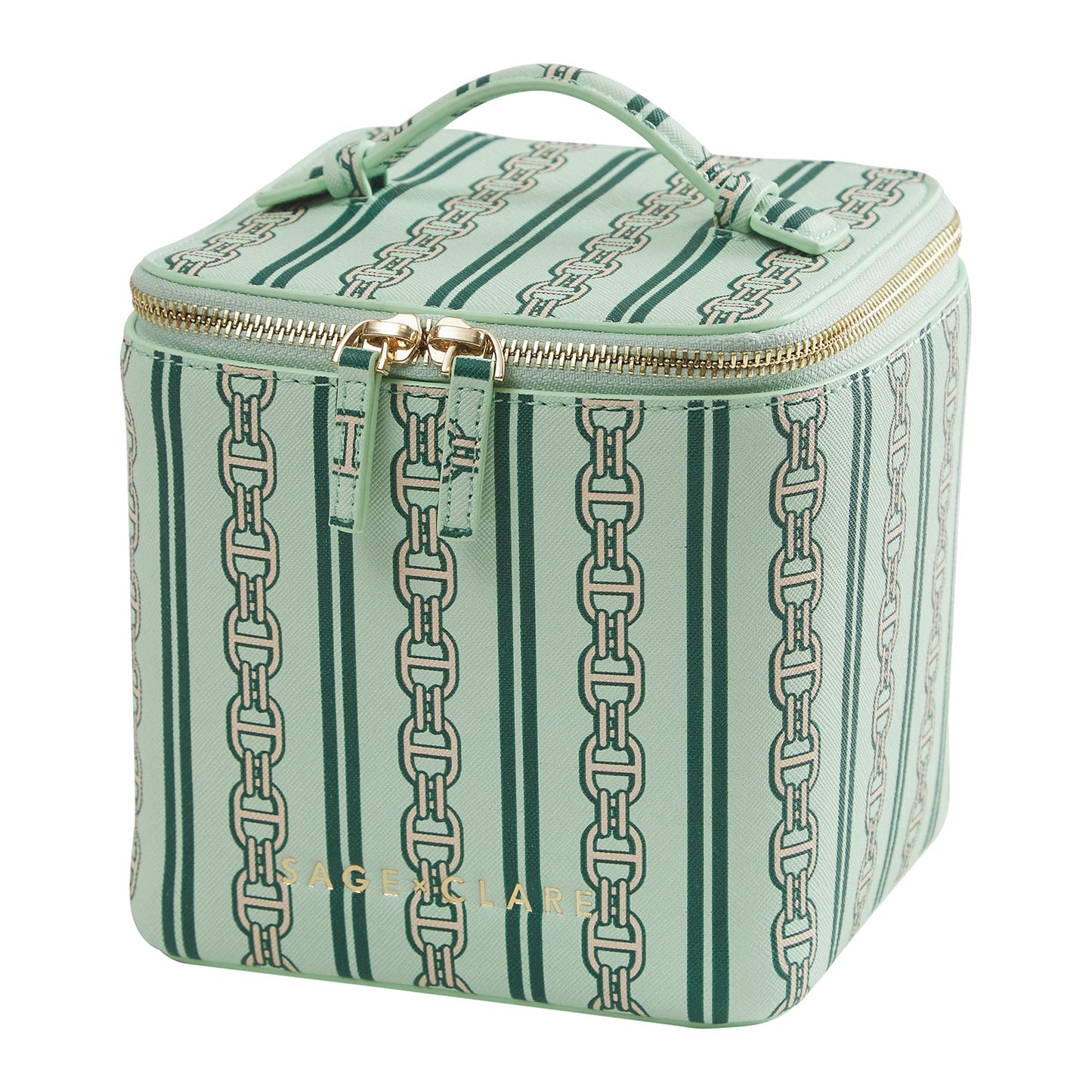 Sage X Clare - Acadia Cosmetic Case - Jade