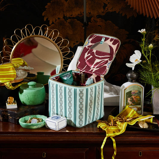 Sage X Clare - Acadia Cosmetic Case - Jade