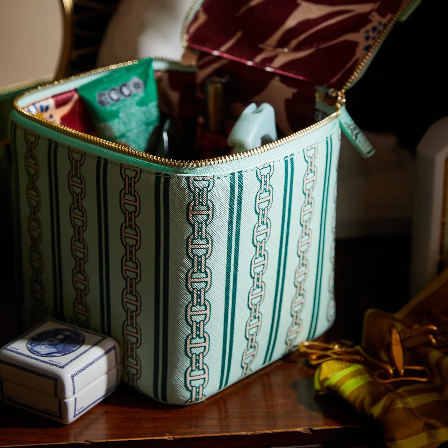Sage X Clare - Acadia Cosmetic Case - Jade