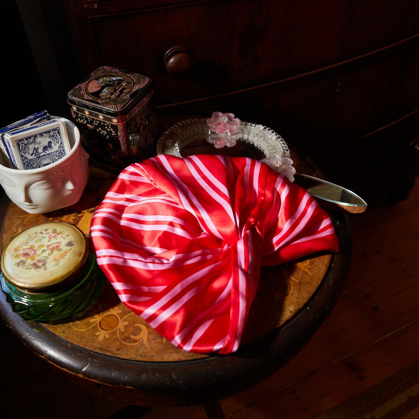 Sage X Clare - Taylor Silk Hair Turban - Scarlet