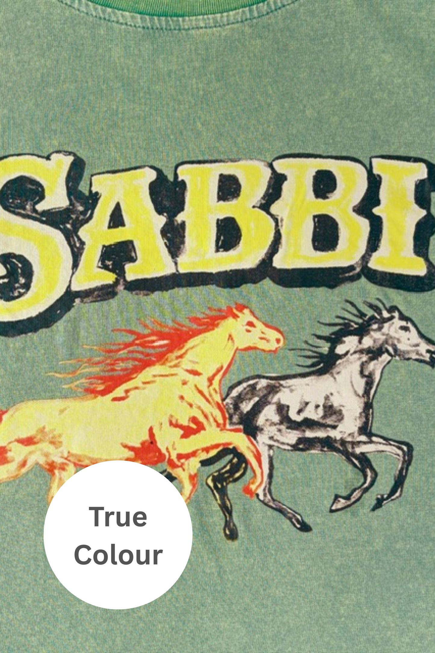 Sabbi - The Neigh Sayer Long Sleeve Tee - Green