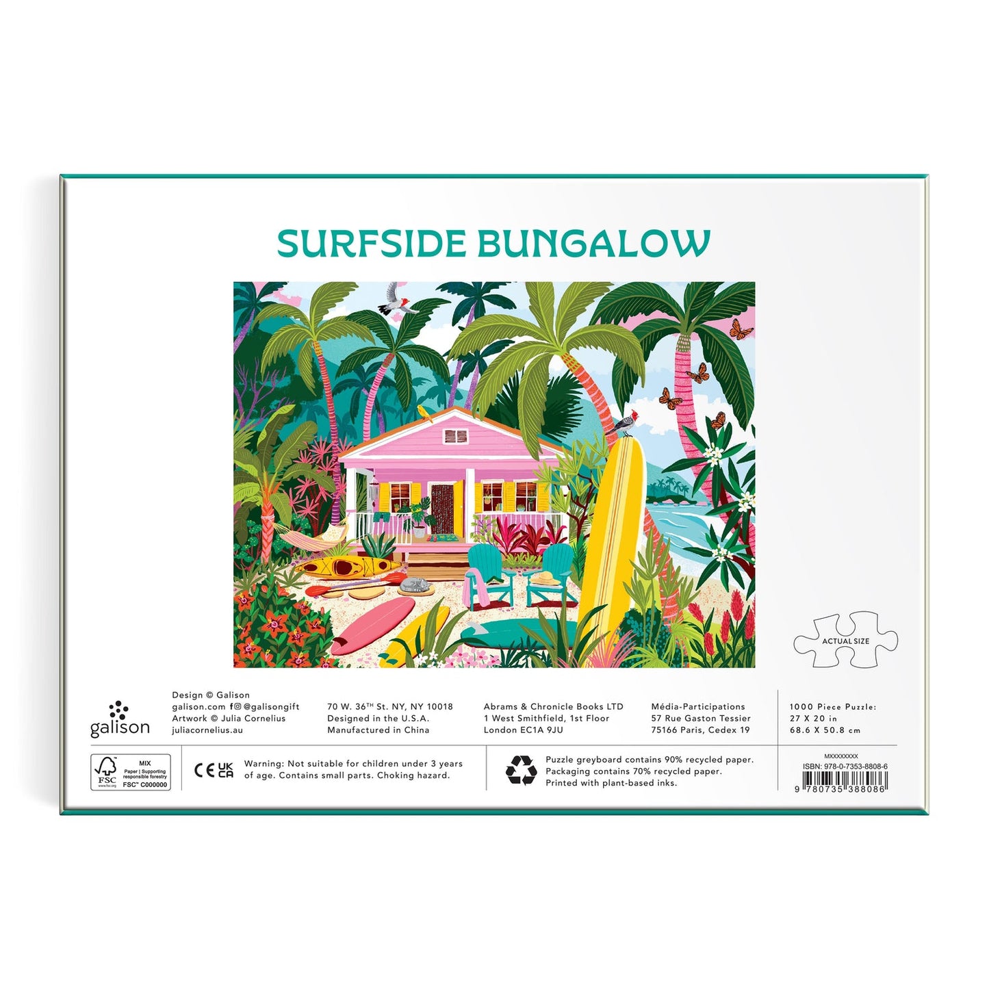 Galison - Surfside Bungalow - 1000pc Puzzle