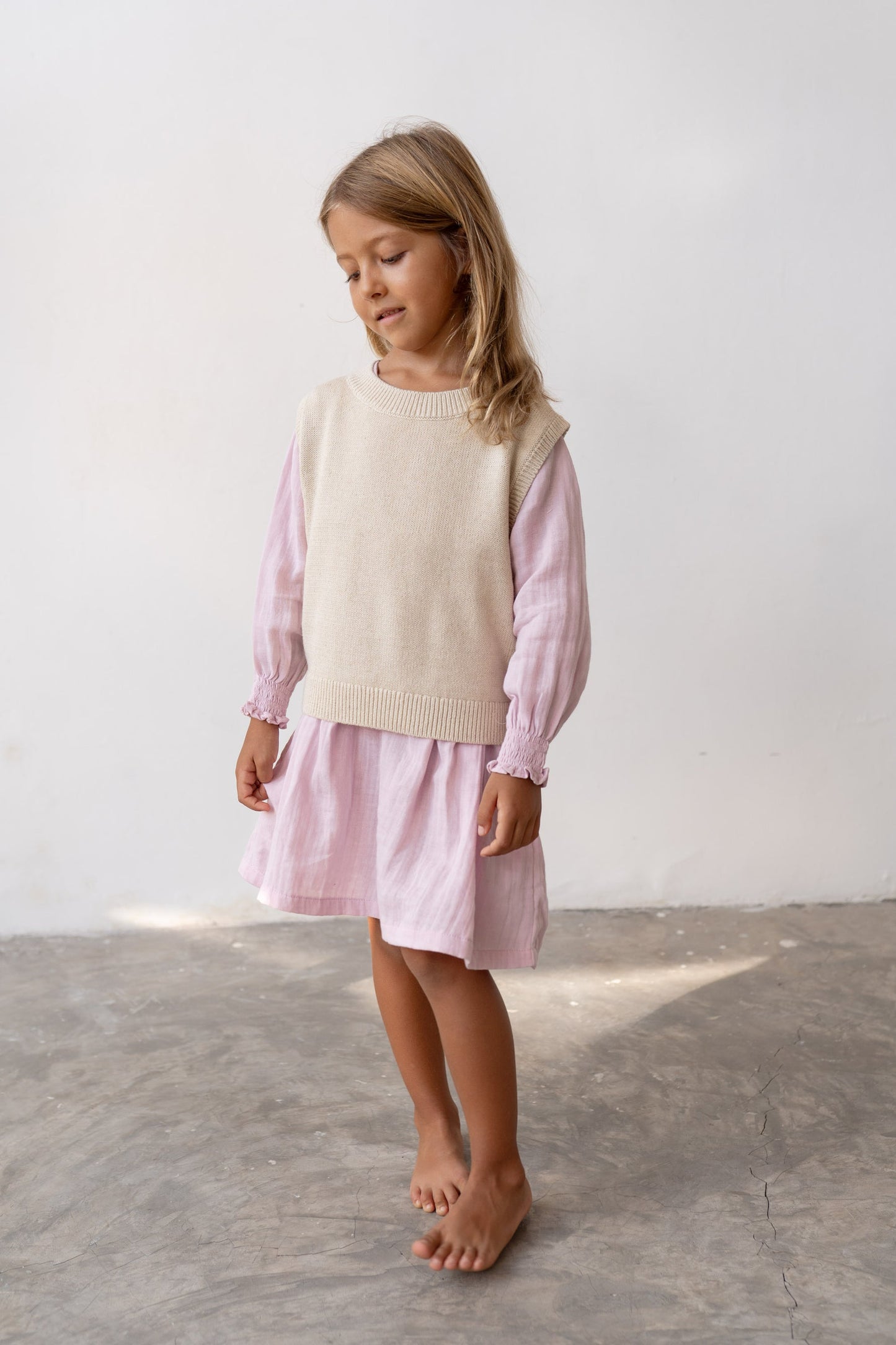 Illoura The Label - Knit Vest- Natural