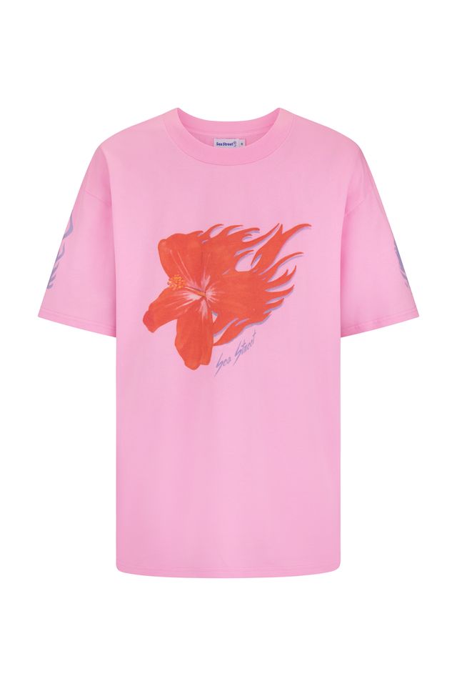 Sea Street - Flaming Hibiscus Tee