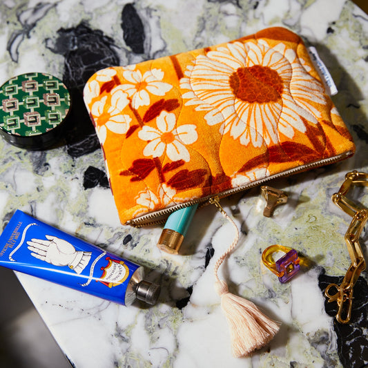 Sage X Clare - Bernanda Velvet Pouch - Valencia