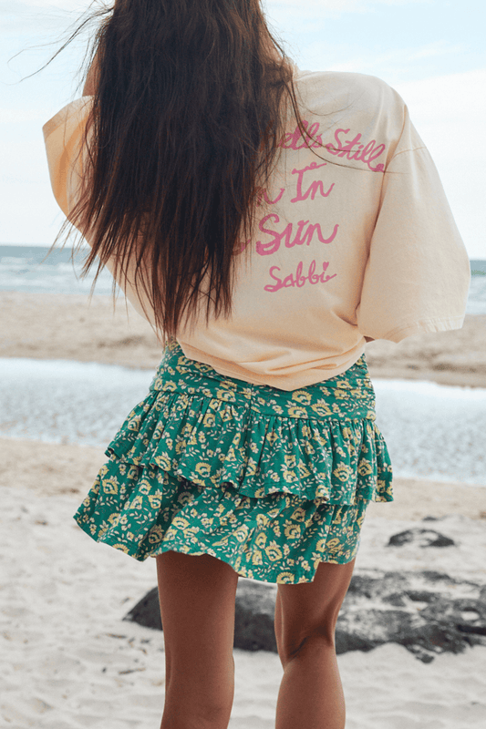 Sabbi - The Seas The Day Ra Ra Skirt - Green