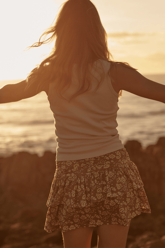 Sabbi - The Seas The Day Ra Ra Skirt - Mocha