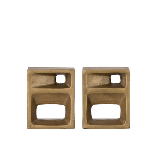 Grand Designs - Cubis Bookends 2pcs Set Gold