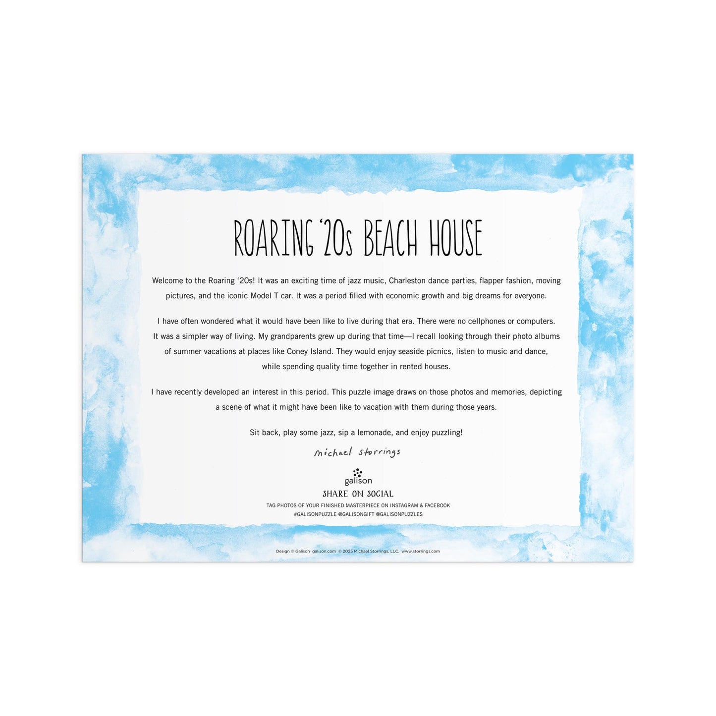 Michael Storrings - Roaring 20s Beach House - 1000pc Puzzle