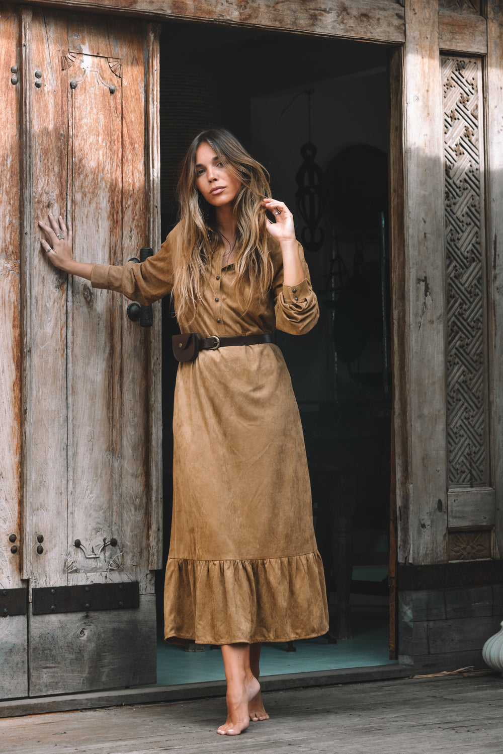 Ottway The Label - Chestnut Pouch Handcrafted Leather Belt